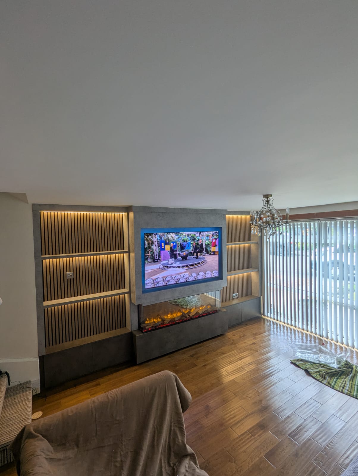 The Antonine — Alcove Feature Wall — bespoke media wall installation in Glasgow by West Lothian Feature Walls