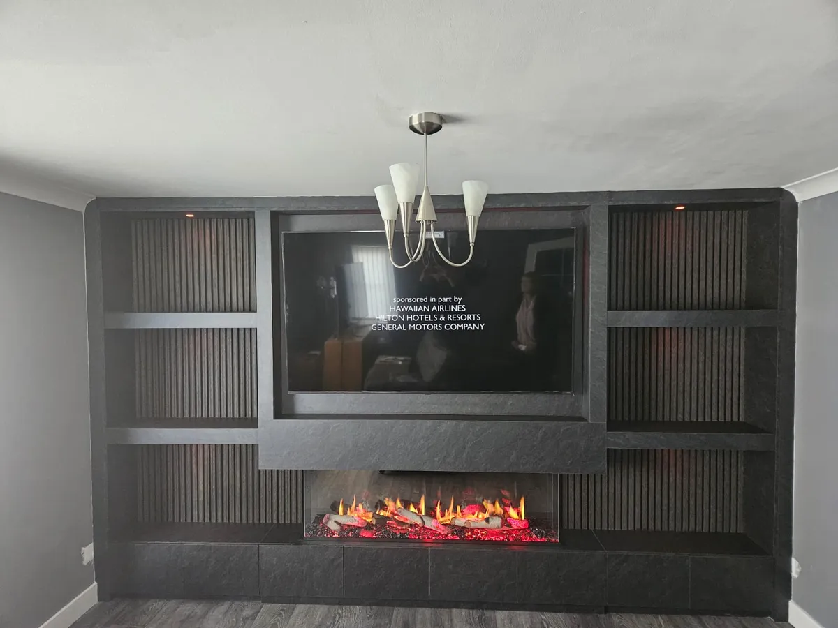 The Antonine Media Wall bespoke media wall installation photo 7 by West Lothian Feature Walls