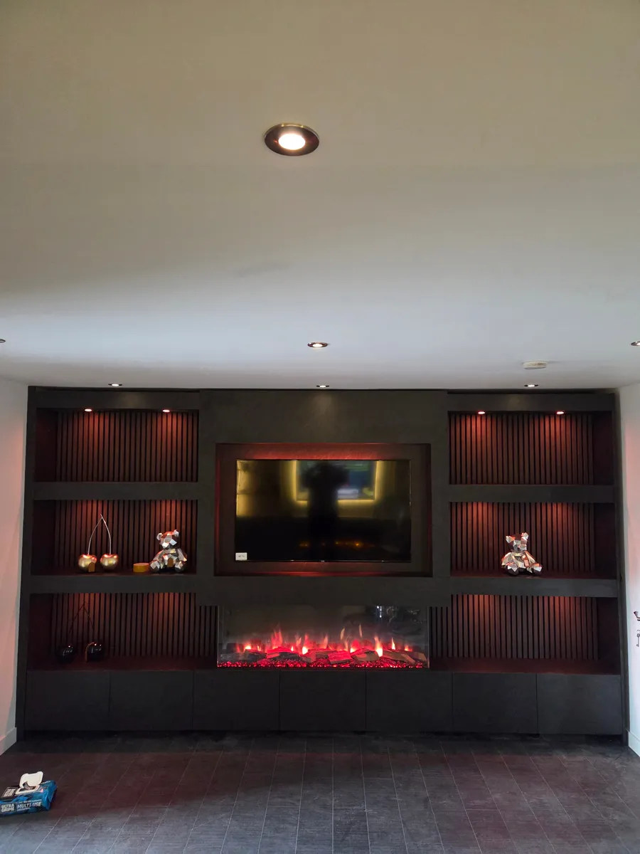 The Antonine Media Wall bespoke media wall installation photo 10 by West Lothian Feature Walls