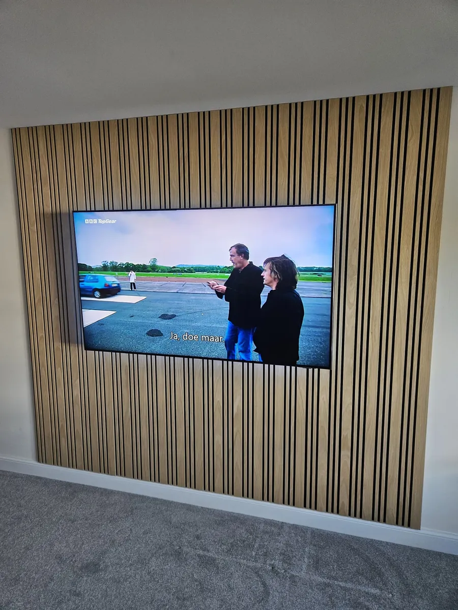 The Bruce Media Wall bespoke media wall installation photo 7 by West Lothian Feature Walls