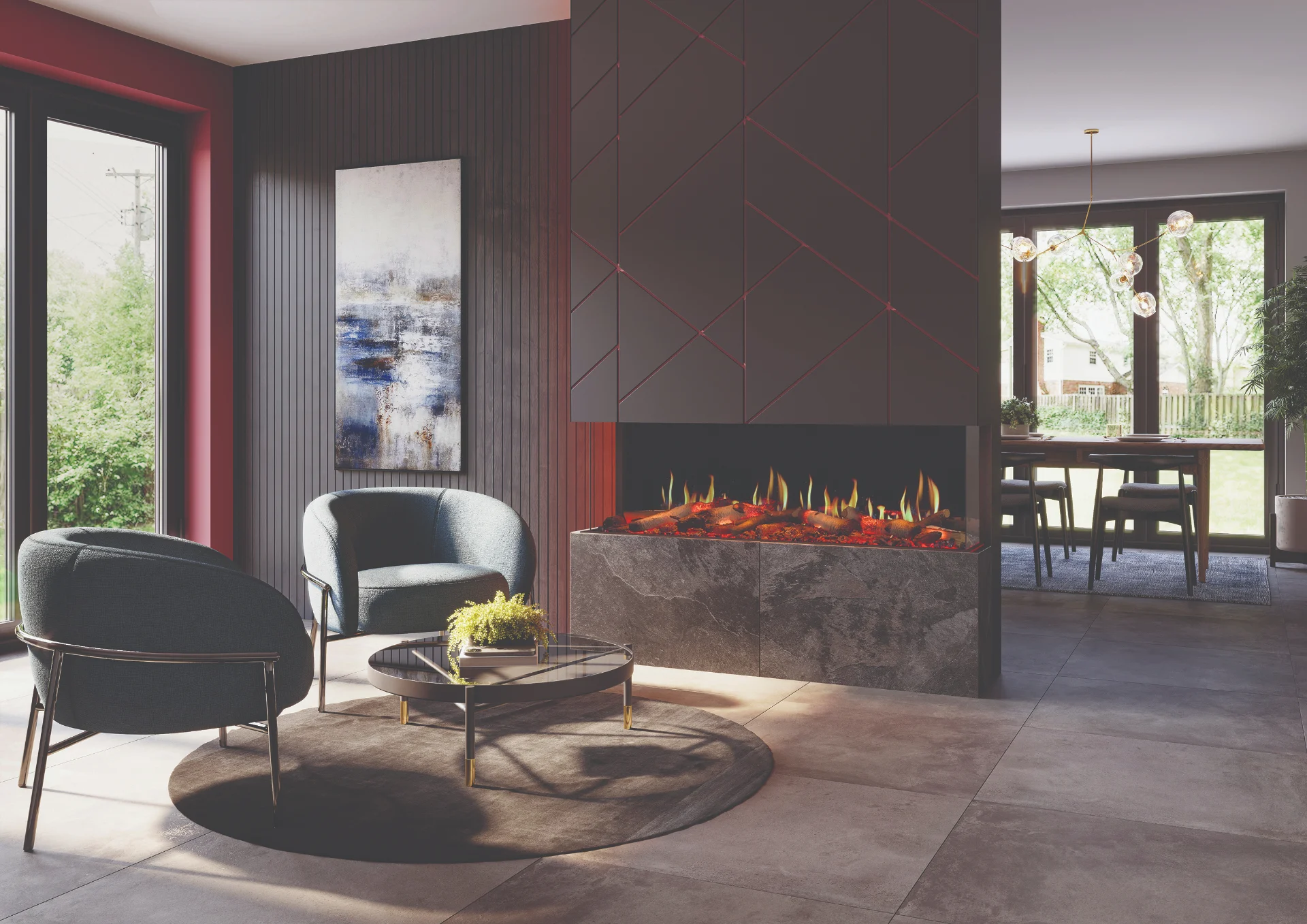 Fusion 150 electric fireplace thumbnail 3